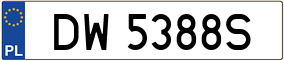 Truck License Plate